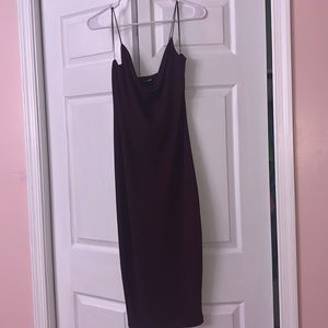Fashion Nova Burgundy Dress